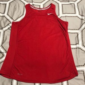 NIKE DRI-FIT TANK TOP RED COLOR , LARGE SIZE